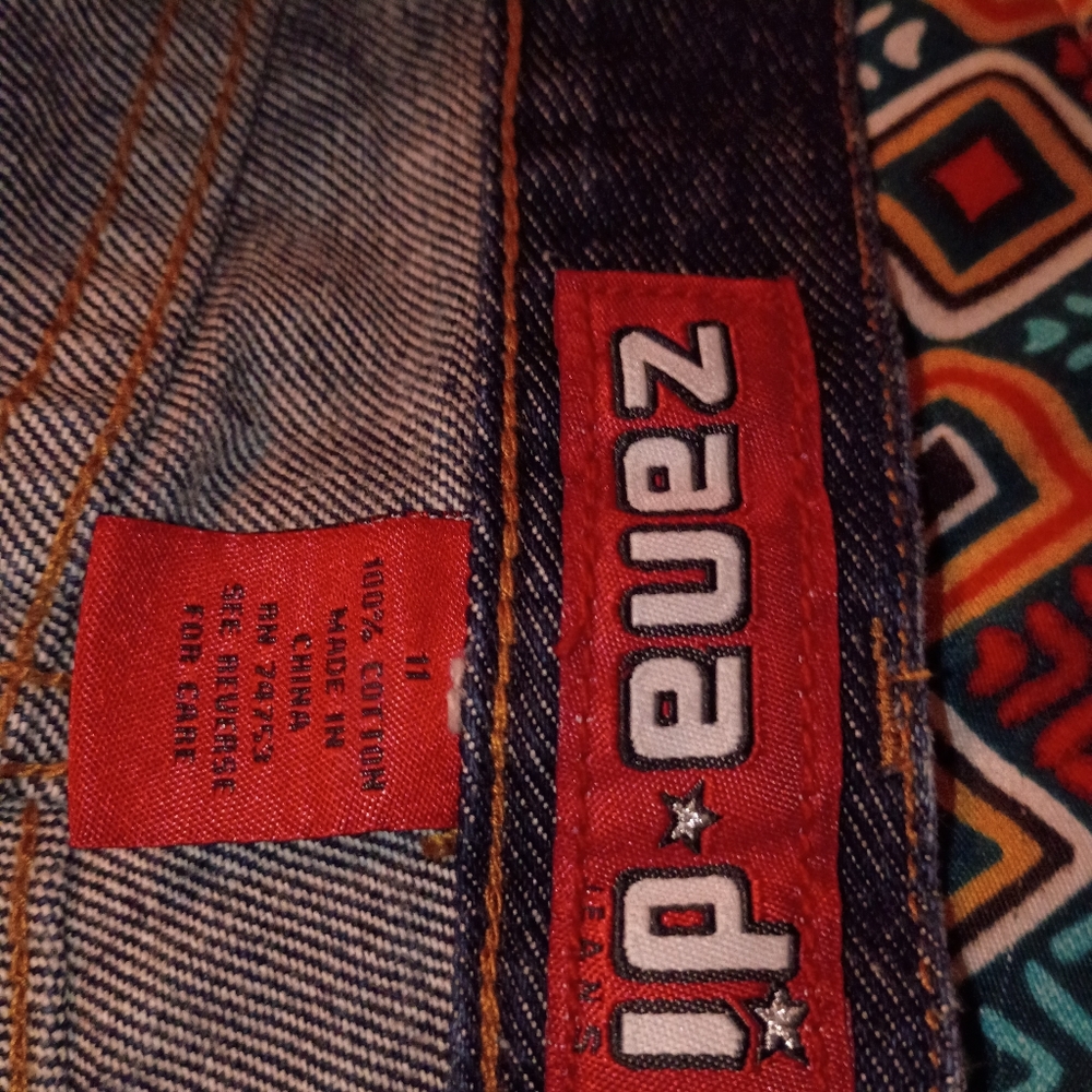 Vintage Patchwork Patches Distressed Wide Leg Flare Raw Hem 30 11 Women's Jrs - Picture 5 of 6